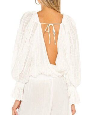 NWT Free People x Revolve Kylie Boho Top In White Size XS
